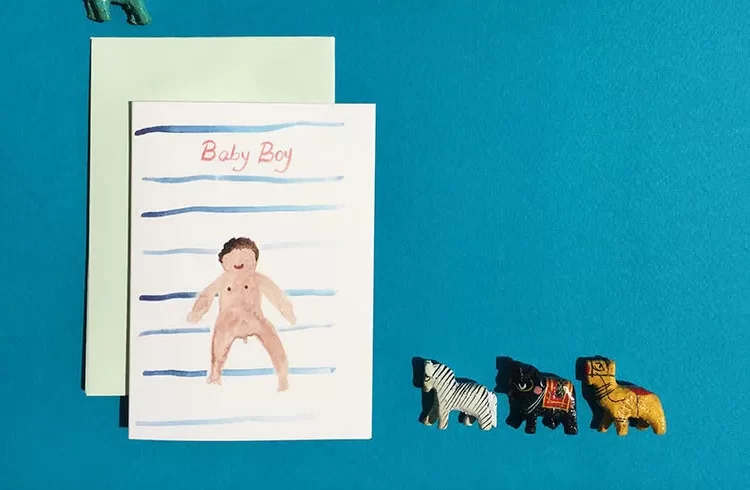 BABY BOY Greeting Card