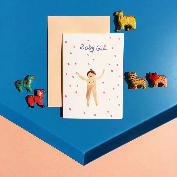 BABY GIRL Greeting Card