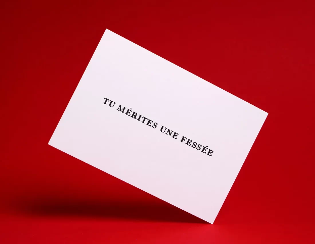 TU MÉRITES UNE FESSÉE Kinky Card