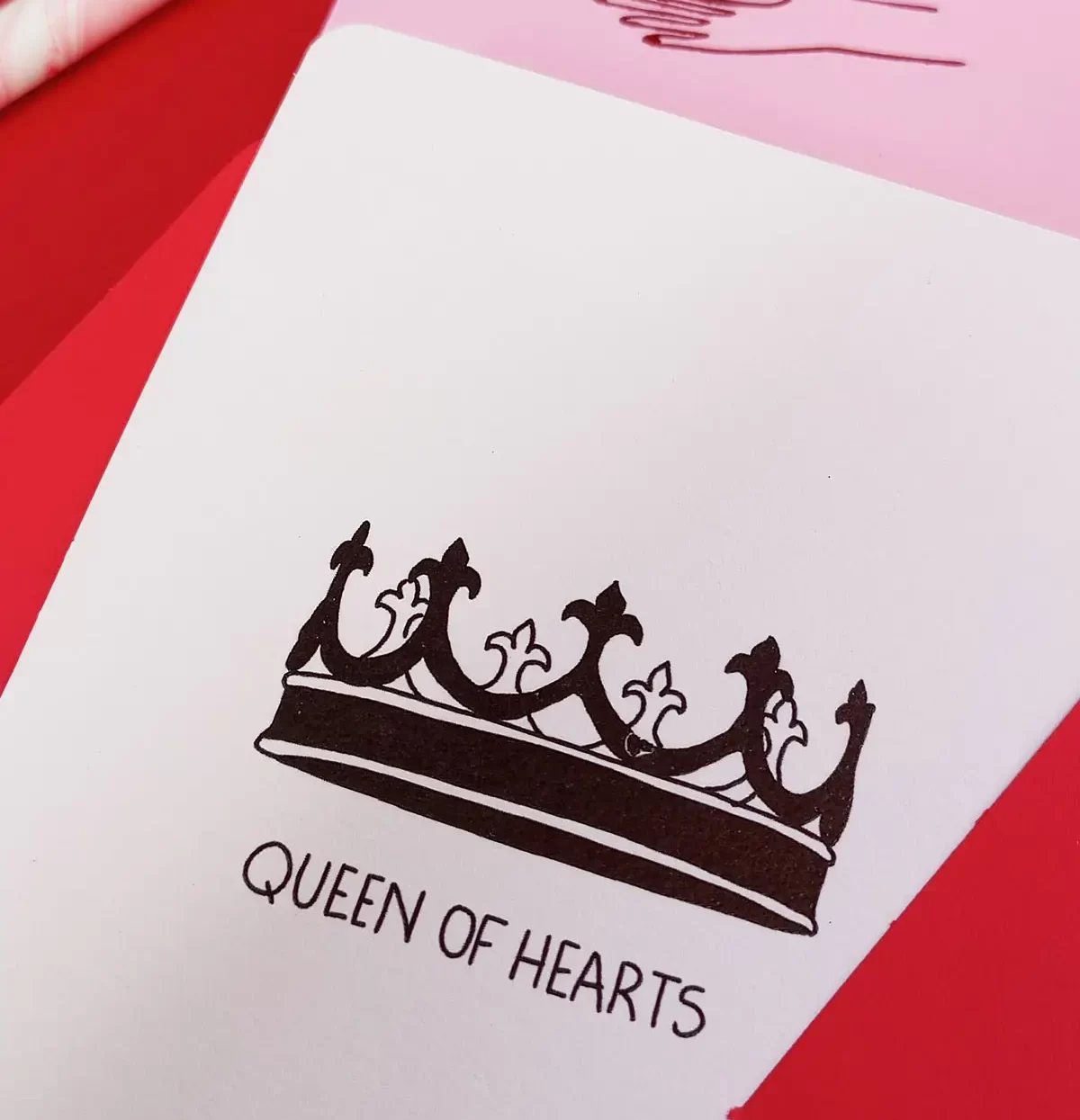 QUEEN OF HEARTS Greeting Card