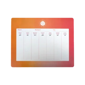 SUNNY Weekly Perpetual Planner