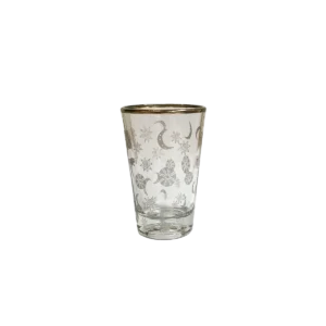 ASTRES Silver Mini Glass Cup Set of 4