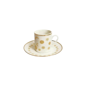 ASTRES Gold Coffee Cup Set of 4