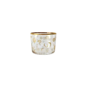 ASTRES Gold Glass Cup Set of 4