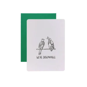 INSEPARABLE BIRDS Greeting Card