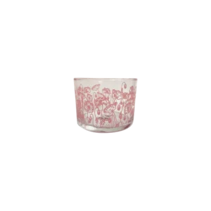 POPPY Pink Glass Cup Set of 4
