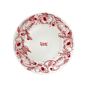 POPPY Red Plate Regular Set of 4