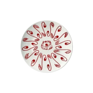 POPPY Red Plate Small Set of 4