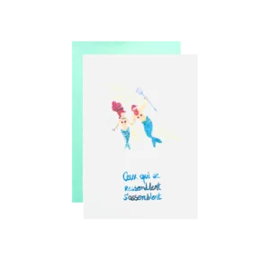 SIRÈNE ET NEPTUNE Greeting Card