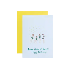 AMOUR, GLOIRE ET BEAUTÉ Greeting Card