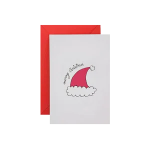 CHRISTMAS RED HAT Greeting Card