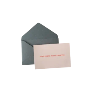 JE NE PORTE PAS DE CULOTTE Kinky Card