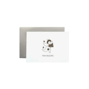 MANY BLESSINGS ANGEL Greeting Card