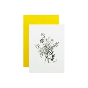 WILD FLOWERS BOUQUET Greeting Card