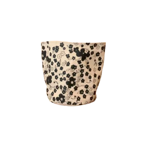 CORNUCOPIA Black Textile Basket