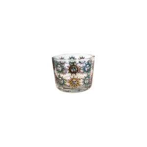 CORNUCOPIA Green Glass Cup Set of 4