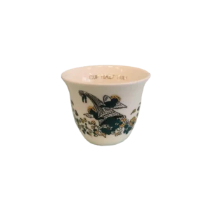 CORNUCOPIA Green Shaffeh Cup Set of 4