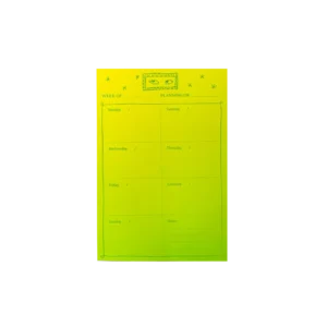YELLOW Mini Perpetual Weekly Planner