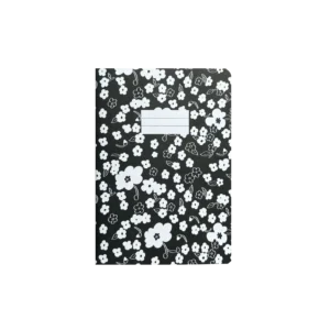 CORNUCOPIA BLACK FLOWER Pocket Notebook