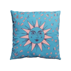 CORNUCOPIA Pink Sun Cushion Cover