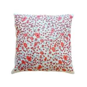 CORNUCOPIA Red Flowers Cushion Cover