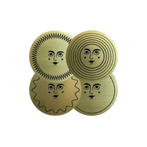 CORNUCOPIA FACE Coasters Set of 4