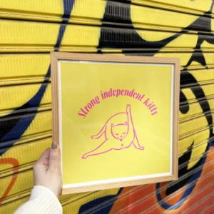 INDEPENDENT KITTY Print